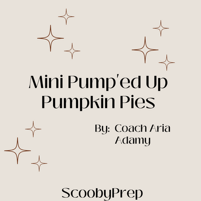 Mini Pump'ed Up Pumpkin Pies by Coach Aria